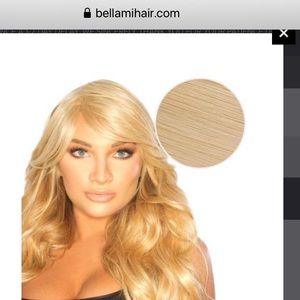 Bellami side swept bang . #60 platinum